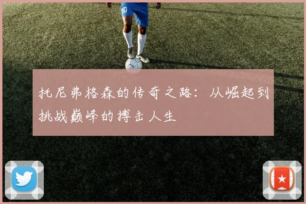 托尼弗格森的传奇之路：从崛起到挑战巅峰的搏击人生